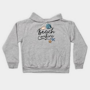 Shell Collector Beachcombers - Beachcombing Seashell Collecting Kids Hoodie